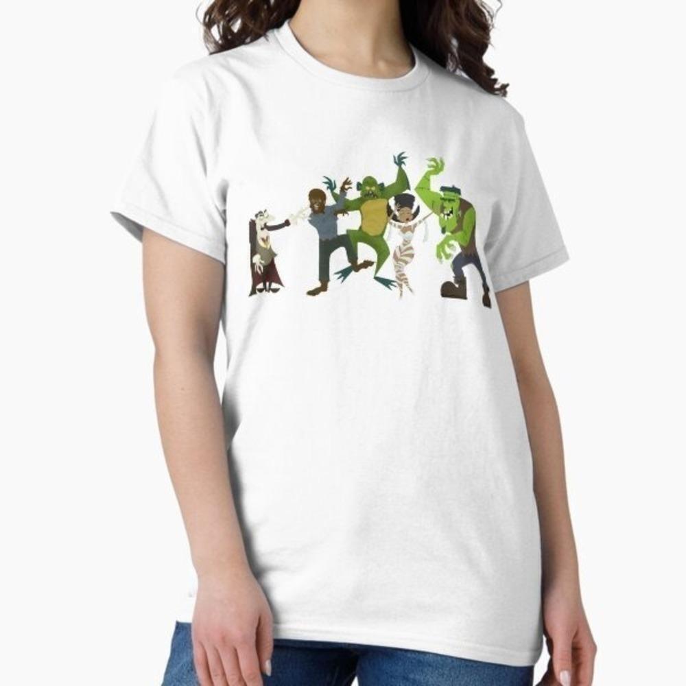 Monster Mash  Song Spooky Horror Graphic White T-Shirt
